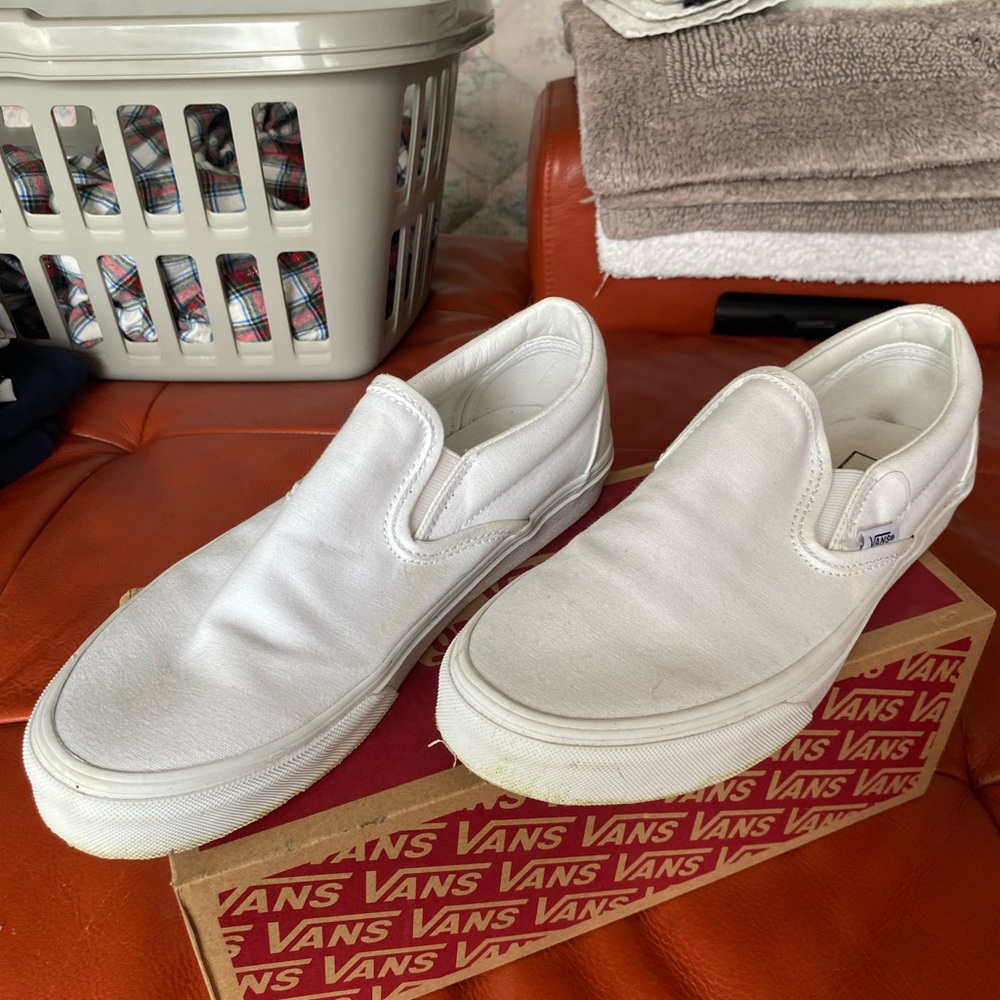 Vans True White Classic Slip-On Shoes